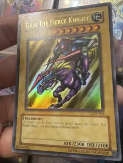 Gaia The Fierce Knight LOB-006 The Legend of Blue Eyes White Dragon Unlimited - Image 1