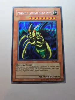Perfectly Ultimate Great Moth TSC-001 Yugioh TCG Secret Rare LP - Image 1