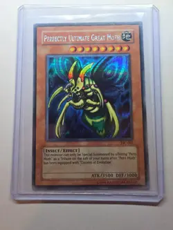Perfectly Ultimate Great Moth TSC-001 Yugioh TCG Secret Rare LP - Image 3