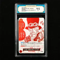 TQG 9.5 MINT+ 2025 One Piece JPN Sabo OP13-019 R - Image 1