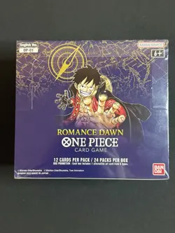 One Piece OP-01 Romance Dawn Booster Box BLUE BOTTOM English Wave One NEW SEALED - Image 1