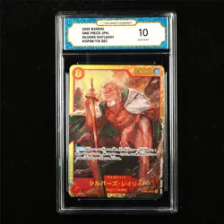 TQG 10 GEM MINT 2025 One Piece JPN Silvers Rayleigh OP08-118 SEC - Image 1