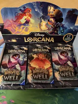 ~Disney Lorcana Whispers In The Well 24 Booster Packs OPENED~ Please Read - Image 1