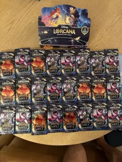 ~Disney Lorcana Whispers In The Well 24 Booster Packs OPENED~ Please Read - Image 2