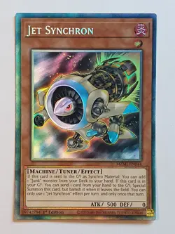 Yugioh Jet Synchron Collectors Rare MZMI-EN044 1st Edition NM - Image 1