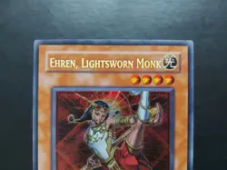 Yugioh - Ehren, Lightsworn Monk LODT-EN082 Secret Rare 1996 Cert Original - Image 2