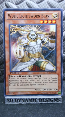 | Yugioh Wulf, Lightsworn Beast SDLI-EN010 1st Edition Common NM/M 🔥 | - Image 1