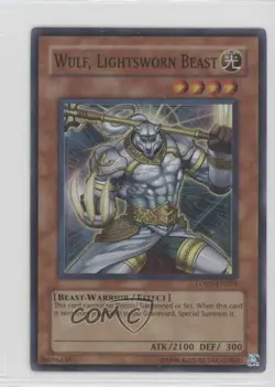 Wulf Lightsworn Beast 1st Ed. YuGiOh Light of Destruction #LODT-EN023 2008 - Image 1