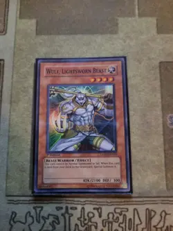 YUGIOH WULF LIGHTSWORN BEAST LODT-EN023 SUPER 1ST ED NM 1996 - Image 1