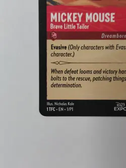 2022 Mickey Mouse Brave Little Tailor D23 - PROMO Disney Lorcana - Image 5