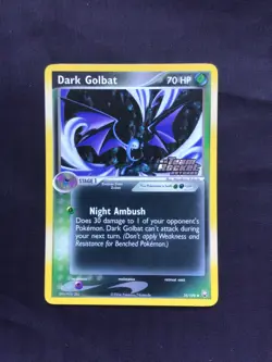 Pokemon Cards: EX Team Rocket Returns Reverse Holo: Dark Golbat 34/109 - Image 1