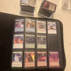 Star Wars UNLIMITED cards. Huge lot of 800+ mixed cards. Rare foils. Folder - Image 1