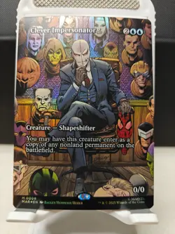 Clever Impersonator - Borderless - Foil - Spider-Man - MAR - #008 - NM - Image 1