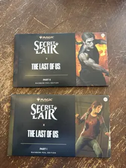 Last of Us, Part 1 and Part 2 Secret Lair Rainbow Foil SEALED MTG - Image 1