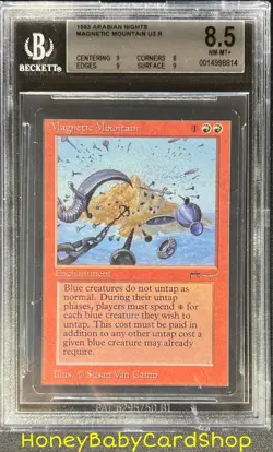 MTG Arabian Nights 1993 Magnetic Mountain BGS 8.5 NM/MT+ Old School 93/94 - Image 1