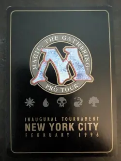 Necropotence mtg 1996 New York Inaugural Tournament Gold Border LP - Image 2