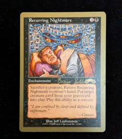 Recurring Nightmare x1 LP MTG World Championship Not Tournament Legal - Image 1