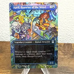 April, Reporter of the Weird (Borderless) Teenage Mutant Ninja Turtles Foil - Image 1