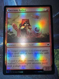Raccoon Rallier Bloomburrow Foil - Image 1