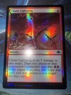 Chain Lightning Dominaria Remastered Foil - Image 1