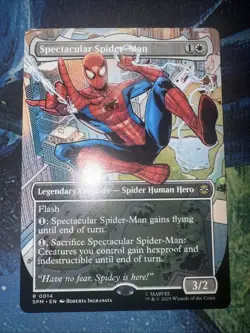 Spectacular Spiderman (Borderless) Marvel's Spiderman Regular MTG - Image 1