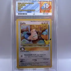 CLEFFA 20/111 ACE 10 CELEBRATIONS HOLO POKEMON TCG CLASSIC COLLECTION PERF SUBS - Image 2