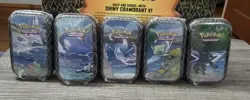 Pokemon Shining Fates 5 Mini Tin Set New Factory Sealed Celebi Kyogre Manaphy - Image 1