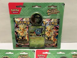 Lot of 3 Pokemon: Ascended Heroes- 2-Pack Blisters (Erika) New Sealed - Image 2