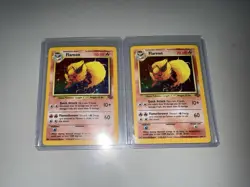 Lot Of 2 Vintage Pokemon Flareon Holo Rares - Image 1