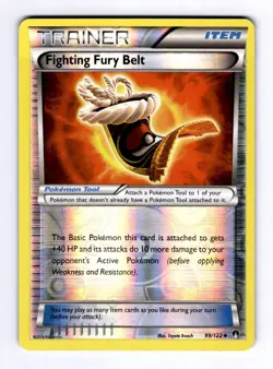 Fighting Fury Belt XY - BREAKpoint #99 (2016) Uncommon Reverse Holo NM Pokemon - Image 1