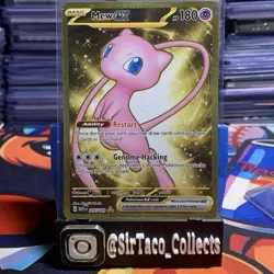 Pokemon TCG Mew EX 205/165 Scarlet & Violet Holo Card Mint Gold - Image 1