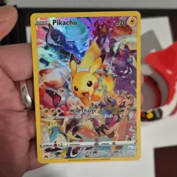 Pokemon Pikachu Secret Rare 160/159 Crown Zenith Full Art Holo 70 HP Card - Image 1