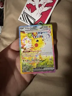 Pokemon TCG Surging Sparks Pikachu EX Full Art Holo Card 219/191 - Image 3