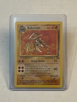 VTG Pokemon TCG Kabutops 24/62 Fossil Set Non Holo Rare Unlimited WOTC 1999 LP - Image 1