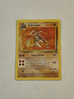 VTG Pokemon TCG Kabutops 24/62 Fossil Set Non Holo Rare Unlimited WOTC 1999 LP - Image 3