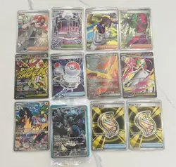 Pokemon TCG Full Art Holo Foil Lycanroc, Mega Gengar, Ambipom, Norman, Roark Lot - Image 2