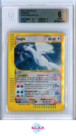 LUGIA POKEMON 149 2003 AQUAPOLIS HOLO R DEUTSCH BECKETT 6 - Image 1