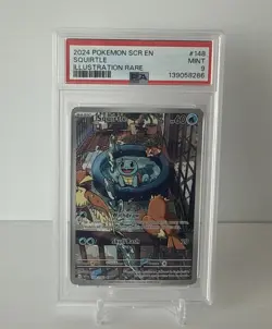 2024 POKEMON STELLAR CROWN #148/142 SQUIRTLE ILLUSTRATION RARE PSA 9 MINT - Image 1