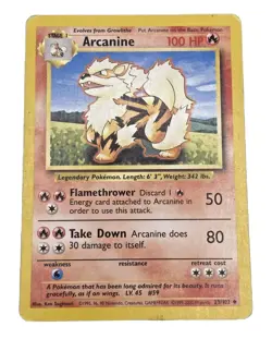 Arcanine # 23/102 RARE Wizards (1999-2000) Vintage Pokemon Trading Card - Image 1