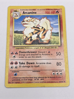 Arcanine # 23/102 RARE Wizards (1999-2000) Vintage Pokemon Trading Card - Image 2