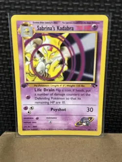 2000 Pokemon Gym Challenge - 1st Edition - Sabrina’s Kadabra 58/132 - Ungraded - Image 1
