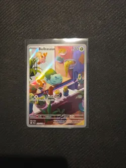 Pokemon TCG Bulbasaur Holo Card Stellar Crown Illustration Rare 143/142 - Image 1