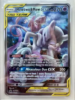 Mewtwo & Mew GX Tag Team PGS 10 (regrade PSA BGS) - SM 191 - Gem Mint Pokemon - Image 1