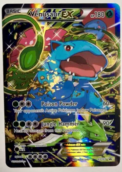 Pokemon TCG Venusaur EX XY123 Ultra Rare Black Star Promo Card - Image 1