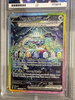 Terapagos ex 170/142 Special Illustration Rare Stellar Crown Pokemon Ace 9 TCG - Image 4