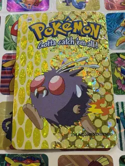 Pokemon 151 Vintage Pocket Monsters Vending HOLO Prism Sticker 2000 Nintendo - Image 3