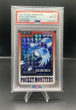 PSA 8 Articuno Prism 1997 Pokemon Pocket Monsters Carddass 144 - Image 1