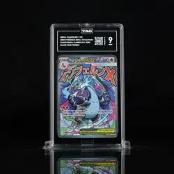 2025 POKEMON MEP EN-ME BLACK STAR PROMO #023 MEGA CHARIZARD X EX TAG 9 - Image 1