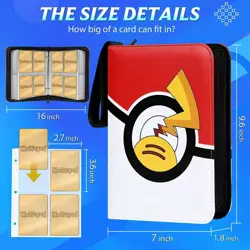 Card Book Holder Binder Album Collection Pokemon 400 Trading TCG Card Case - Image 2