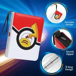 Card Book Holder Binder Album Collection Pokemon 400 Trading TCG Card Case - Image 4